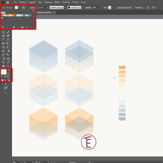 Cambiare colore in Illustrator con lo strumento ricolora grafica