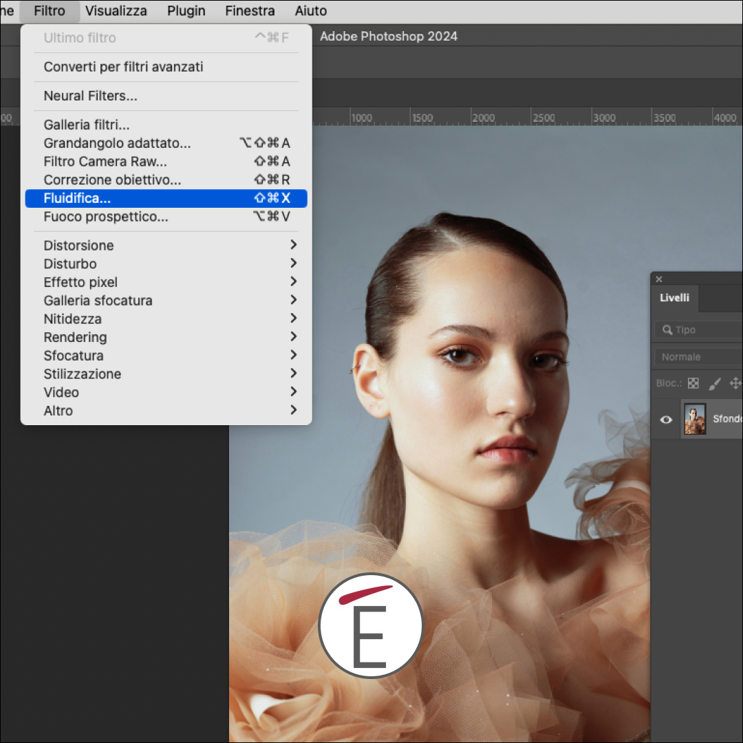 La funzione Fluidifica di Photoshop per la Manipolazione delle Immagini: Dove trovare il filtro